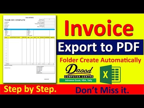 Excel to PDF Export | Automatically Create folder and export excel sheet to pdf VBA in hindi