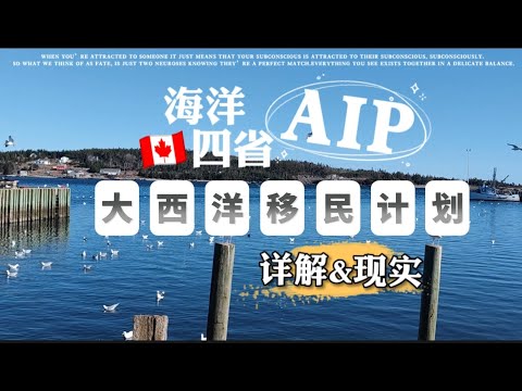 052 加拿大🇨🇦海洋四省_AIP大西洋移民计划，详解&你不知道的现实情况！Atlantic Immigration Program.