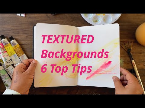 How to Create Textured Backgrounds in Your Sketchbook