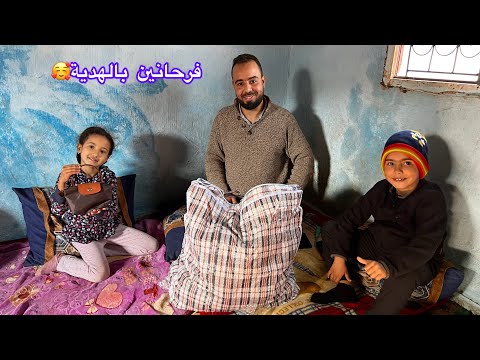 حياة البادية | فرحة جاد وإسراء بالهدية الغزالة من متابعة وفية 🎁❤️