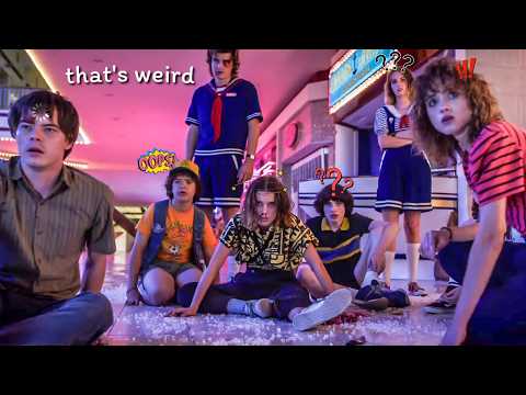 stranger things being strangely chaotic and funny