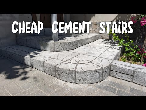 How to make stairs and a flowerbed near the house for only $65?