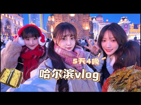 3只江浙沪独生女第一次去哈尔滨✨五天狂吃18顿｜索菲亚大教堂拍照/冰雪大世界/东北铁锅炖/哈尔滨美食推荐/老昌春饼/梦龙冰砖/吃冻梨/糖葫芦/吃正宗俄餐/哈尔滨购物/哈尔滨拍照打卡【VLOG52】