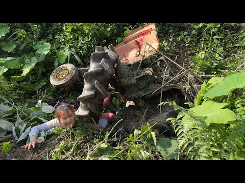 Recreating a Tractor [B7001E Machine] Abandoned for 20 Years, Can a Girl Restore It? | Ly Vy Vy