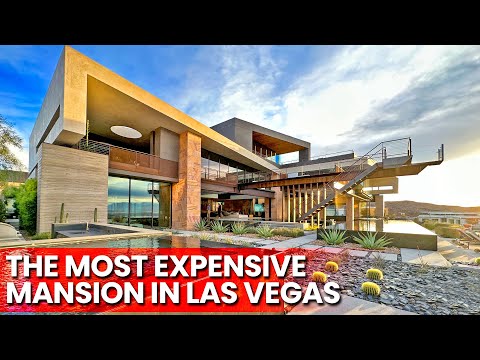 Las Vegas Mega Mansion has a POOL IN THE LIVING ROOM!