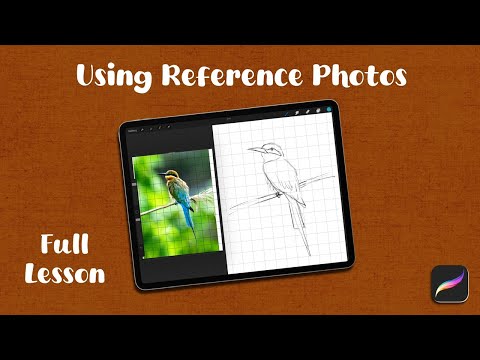Multiple Ways To Use Reference Photos in Procreate With or Without a Grid