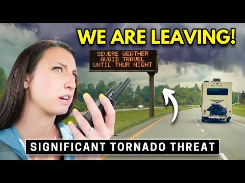 SEVERE storms threaten RVers - We're forced out