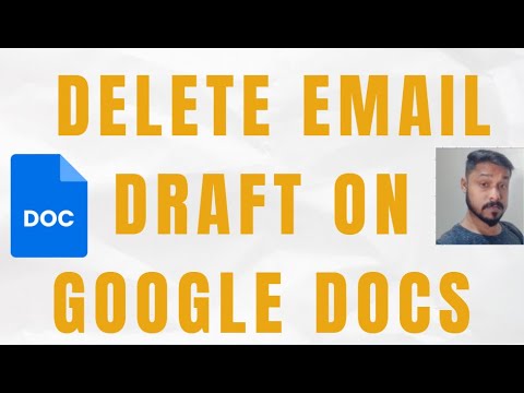 How to delete email draft on Google Docs