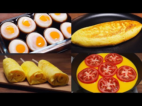 5 Easy Egg Recipes for Breakfast(4K)