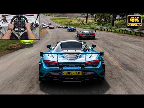 McLaren 720S Spider VS Supercars - Forza Horizon 5 | Logitech G923 Steering Wheel