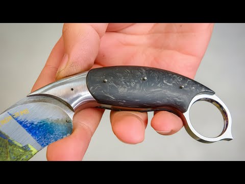 Custom Carbon Fiber Handle — My Most Complex Karambit Yet (Pt. 3)