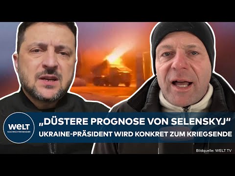 UKRAINE-KRIEG: "Eine düstere Prognose"! Plötzlich wird Selenskyj konkret zum Kriegsende
