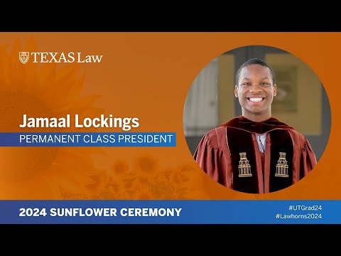 Sunflower Ceremony 2024  – Jamaal Lockings Gives Student Address