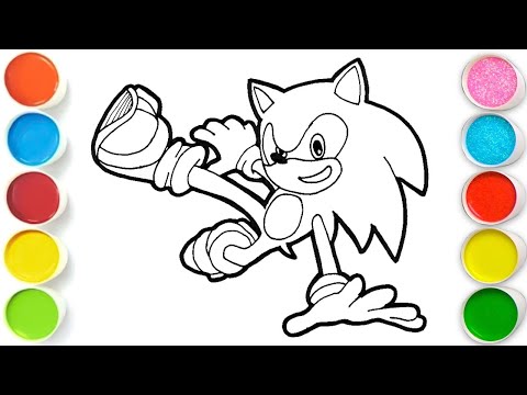 SONIC Drawing, Painting & Coloring For Kids and Toddlers_ Easy Art