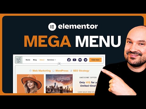 Elementor Mega Menu Tutorial | Without Plugin 👉 Just Elementor PRO