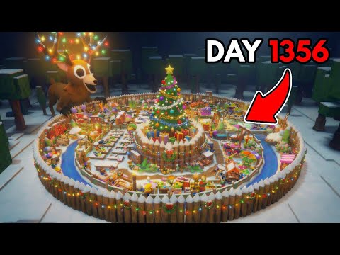 I Built the SAFEST CHRISTMAS AFK BASE in 99 Nights in the Forest