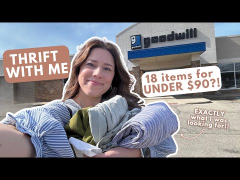 Finding EVERYTHING on my Thrift List! | Thrift With Me | Thrift Haul Try On | Goodwill Thrift Haul