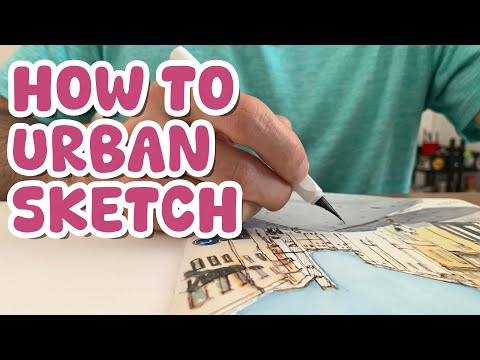 Urban Sketch Tutorial #art #tutorial #urbansketch