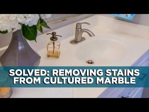 How to Remove Stains from Cultured Marble Sinks and Shower Surrounds | Ep. 80