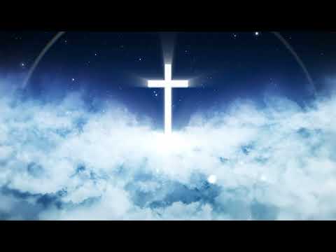 Holy Light Cross || Pathway to Heaven || Clouds in the Night Sky || Cross Video Background Loop