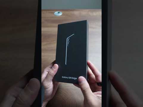 ASMR SAMSUNG Galaxy S25 Edge Unboxing 📱 #shorts #asmr #unboxing #samsung