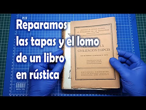 Repairing the covers and spine of a paperback book - Book care