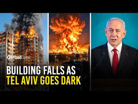Iranian Barrage Hits Tel Aviv Again, Building Falls As Power Outage Spreads Across City