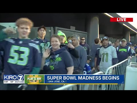 KIRO 7 is live in San Jose as 12s fans get ready for the Super Bowl