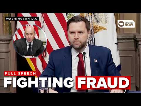 FULL SPEECH: JD Vance presents new fraud task force, unveils head of department