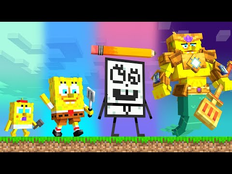 Upgrading Spongebob Into a GOD in Minecraft