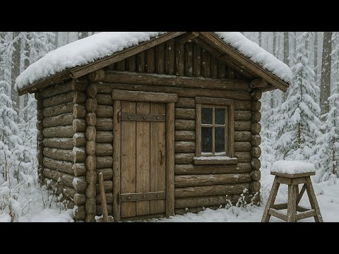 Building a Forest House. From Start to Finish.Wooden Building