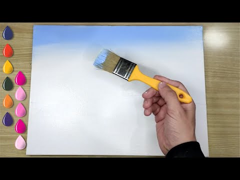 A Beautiful Day Is Dawning / Acrylic Painting For Beginners