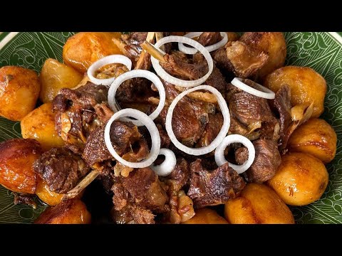 КАЗАН КЕБАБ ИЗ БАРАНИНЫ НА КОСТРЕ, KAZAN KEBAB (LAMB) ON THE FIRE