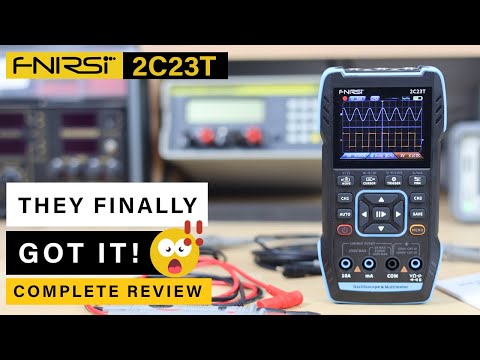 FNIRSI 2C23T ⭐ 2CH Oscilloscope + Multimeter + Function Generator ⭐ Wow!