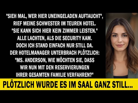 Meine Familie sagte, ich könne mir das Hotel nicht leisten – dann kam plötzlich der Manager herein.