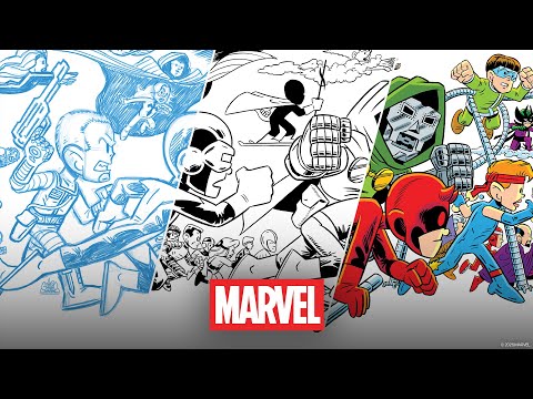 History of the Marvel Universe Art | Relaxing Music 10hr Looping Background