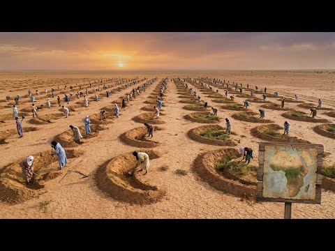Millions of Crescent-Shaped Pits in the Sahara: How Africa is Greening the Desert