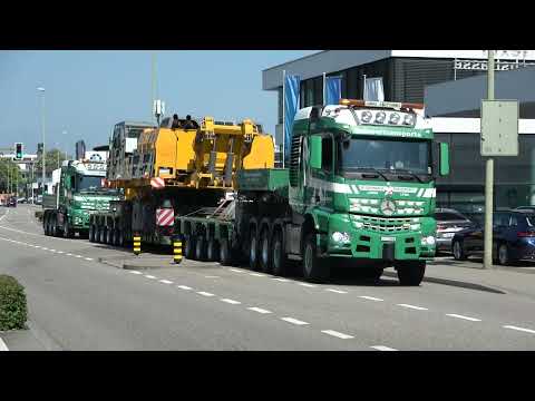 Liebherr Großbagger Schwertransport