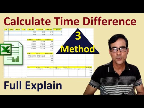 How to subtract time in excel | Calculating Time in MS-Excel in hindi | Time subtraction in excel