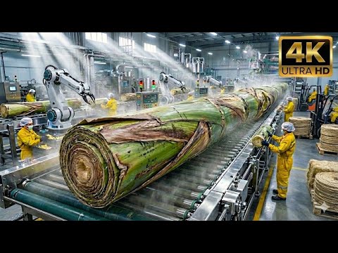 ð Inside a Factory Manufacturing Products from Banana Stems in the USA ( Full Process ) âïļ