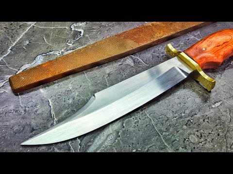 Making a Bowie Knife from An old File