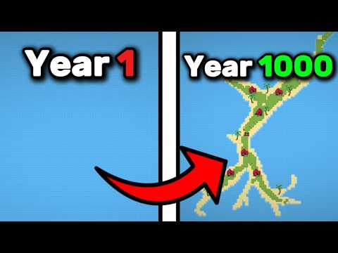 I Left An EMPTY OCEAN Alone With NOTHING For 1000 Years!