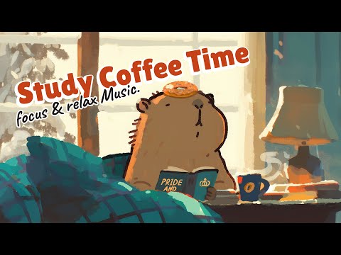 Coffee Loves Books 📖 ☕ Capybara Lofi Jazzhop for Focus, Study & Relax