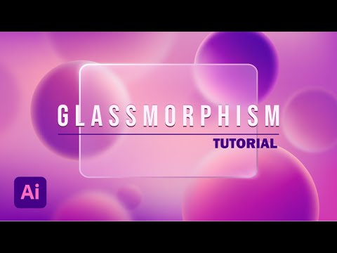 How To Create Glassmorphism Effect In Vector. Modern UI Design in Adobe Illustrator