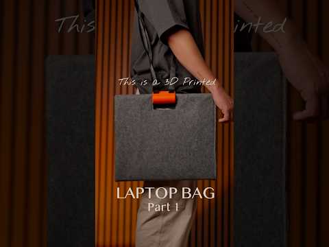 Combining 3D Printing with Fabric to Make a Laptop Bag