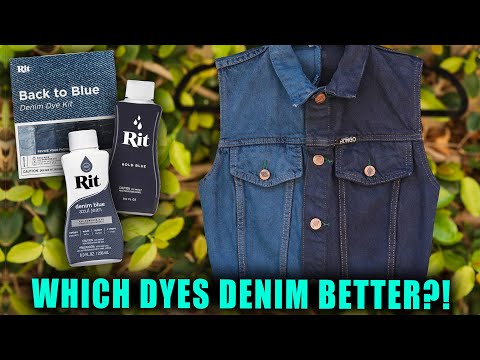 RIT ALL PURPOSE DYE: BACK TO BLUE KIT VS. DENIM BLUE || Lucykiins
