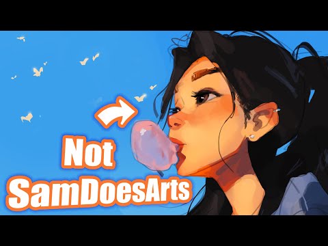 How I copied Samdoesarts to make my art NOT suck