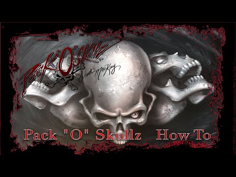 How to Airbrush Skulls using Pack"O"Skullz stencils