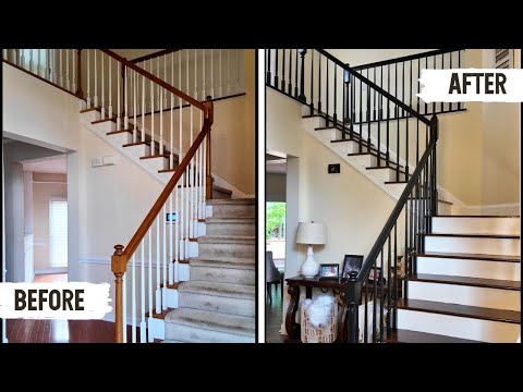 ULTIMATE DIY STAIRCASE REMODEL FOR UNDER $200! | START TO FINISH RENOVATION
