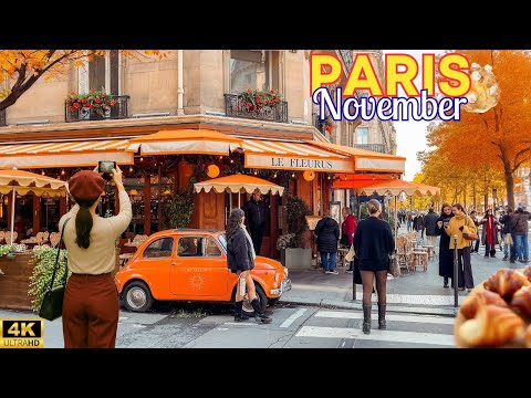 1 November 2025 – Paris, France 🇫🇷 🍂 | Morning Walk After the Rain | 4K HDR Paris Walk